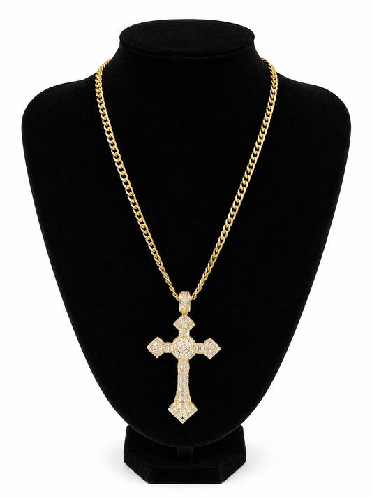 Cruz con Diamantes